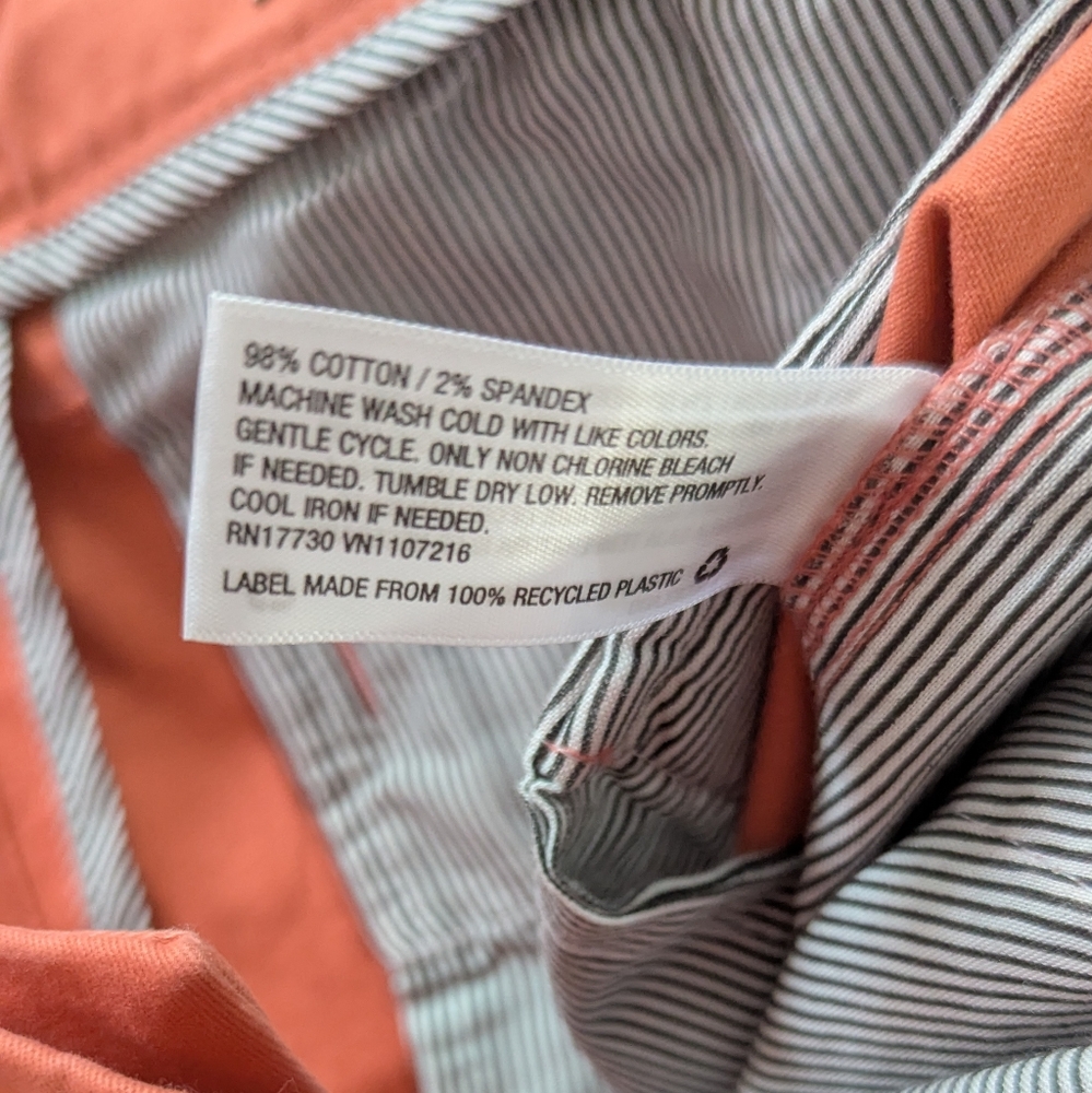 🥳3 for $20🥳 Goodfellow & Co Men's Classic Slim Coral Chinos - Picture 5 of 6